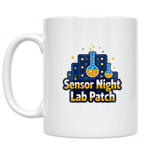 Sensor Night Lab Patch Design - Sensor Builder - 11 oz Ceramic Coffee Mug