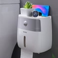 thumbnail image 1 of Sensor Operated Wall Mount Toilet Paper Dispenser with Transparent Window for Bathroom and Kitchen, 1 Count, 1 of 9