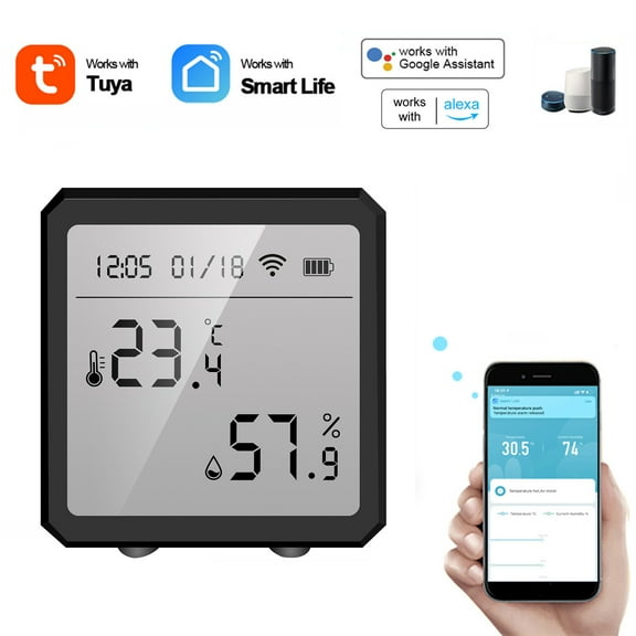 Sensor,Screen T / Able T H Remote Lcd Wifi Temperature Thermometer App Compatible Indoor With Lcd Indoor H Wifi Indoor H / H / Indoor Indoor Temperature Indoor H Wifi Indoor App