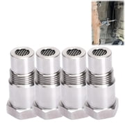 Sensor Spacer Adapter M18x1.5 Thread, Stainless Steel Universal Fit for Vehicle Exhaust System 4PCS