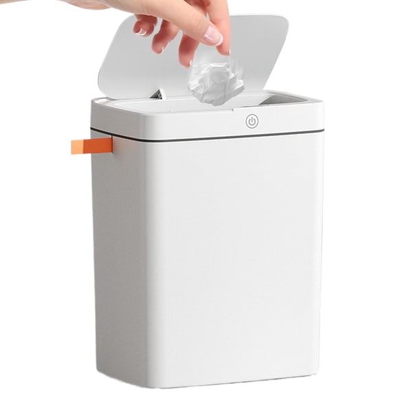 Sensor Trash Can 18L Automatic Motion Bin, USB Rechargeable Smart Waste Can, Waterproof Touchless Lid | Intelligent Garbage Storage for Bathroom Kitchen Bedroom Outdoor Homes Hygiene Solution