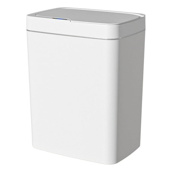 Sensor Trash Can Dustbin Wastebasket Automatic Trash Bin Garbage Bucket Electric 15L White