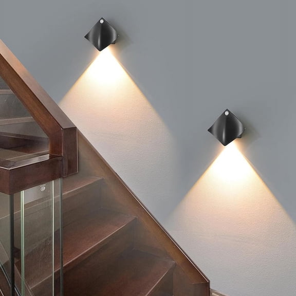 Sensor Wall Sconces, LED Wall Lights with Motion Detection, Wireless Wall Lamp with Battery Operated 2Pcs