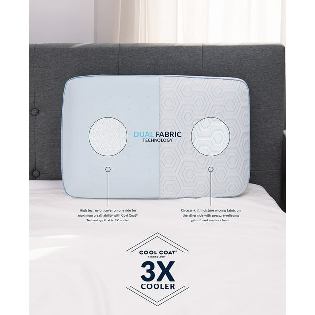 Arctic Gusset GelInfused Memory Foam Pillow, Cooling