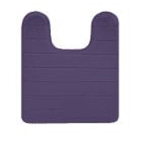 SensorGel SensoSoft 21" X 24" Contoured Ultra Plush Memory Foam Bath Rug-Plum