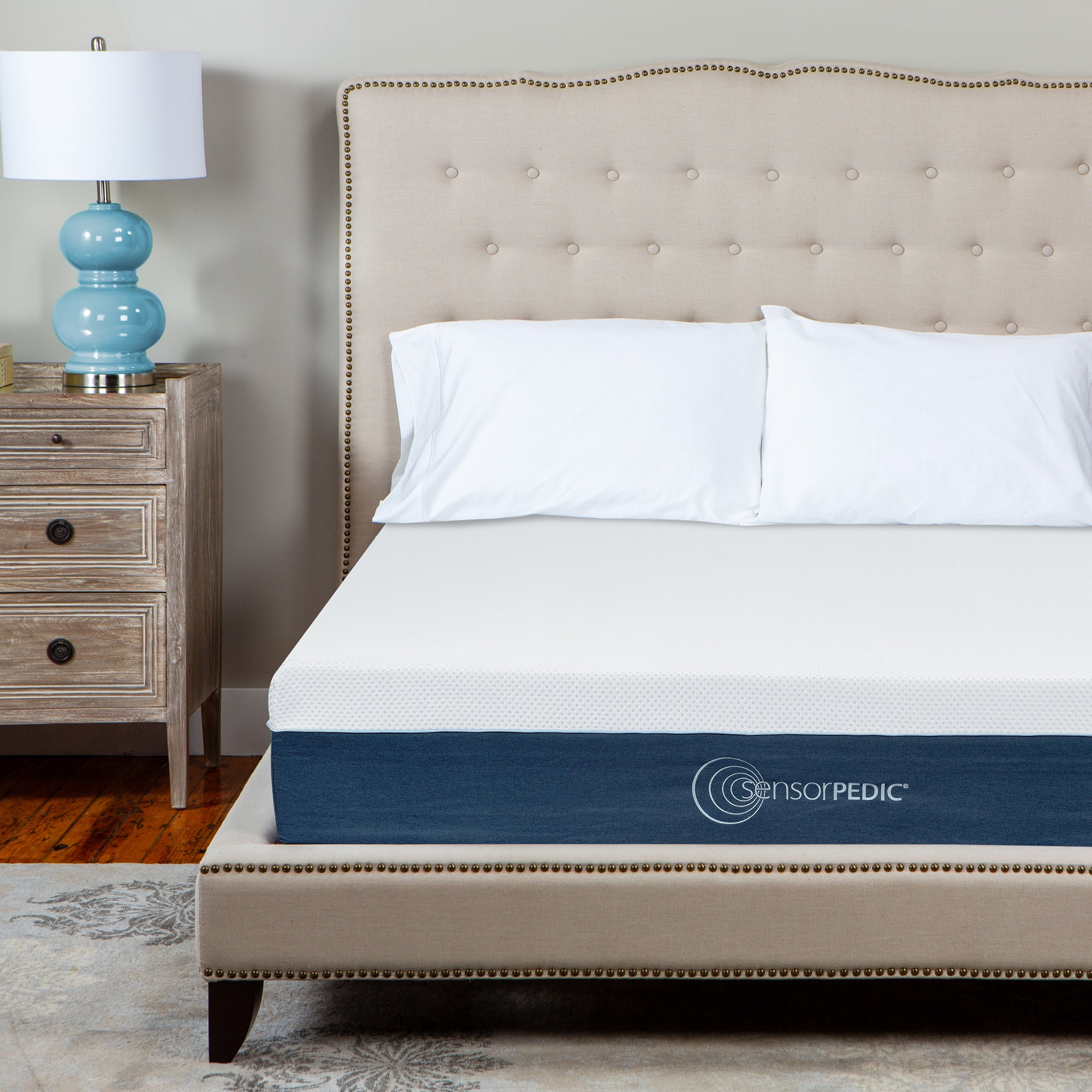 SensorPEDIC® 10inch Medium Plush Memory Foam Mattress with GripWell
