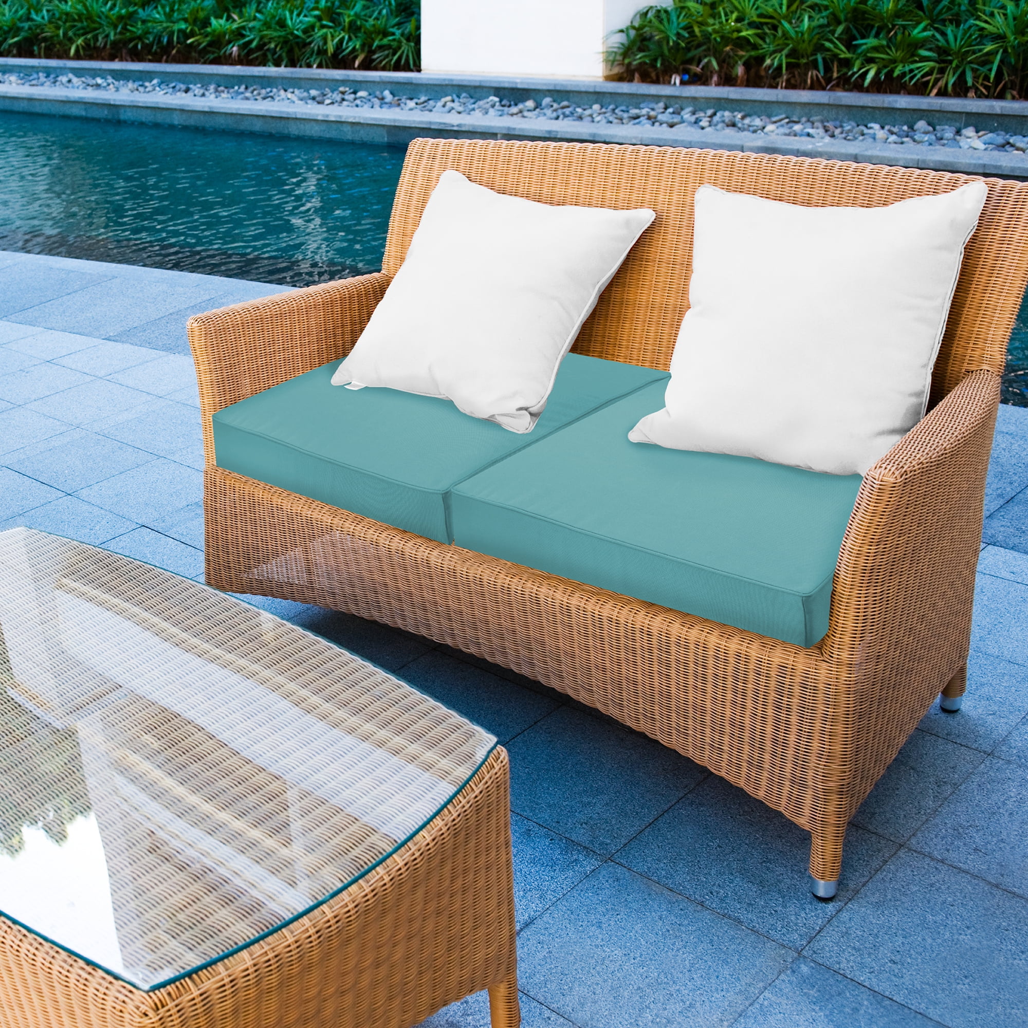 Sensorpedic waterproof sunbrella memory foam seat cushion hotsell
