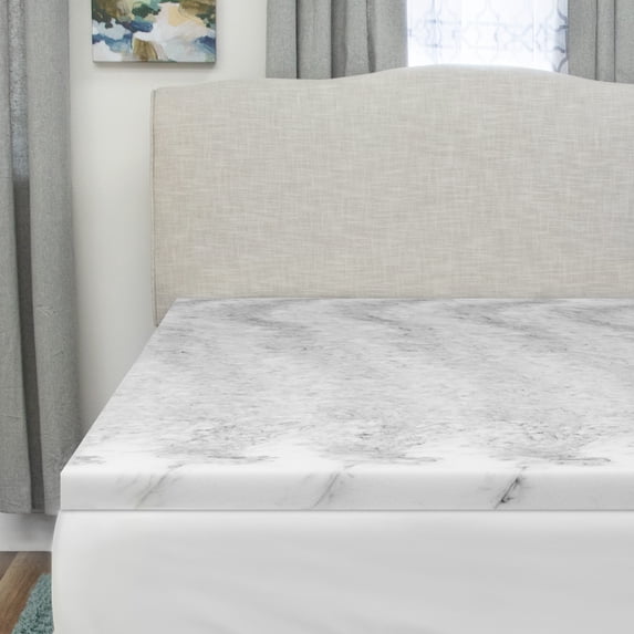 SensorPEDIC Bamboo Charcoal Infused Memory Foam Mattress Topper from Queen