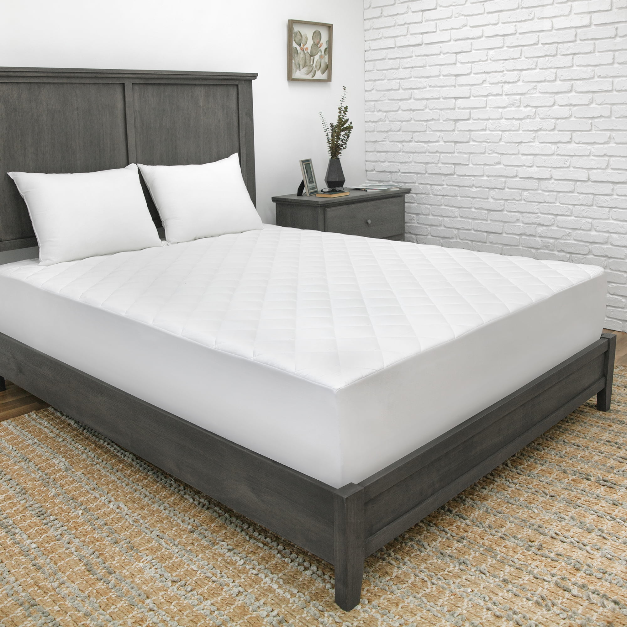 SensorPEDIC CoolMAX 300 Thread Count Cotton Rich Mattress Pad Twin