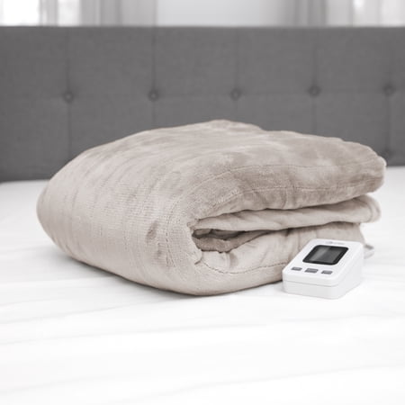 SensorPEDIC Electric Warming Blanket with SensorSafe & Digital Controller - Full Cappuchino