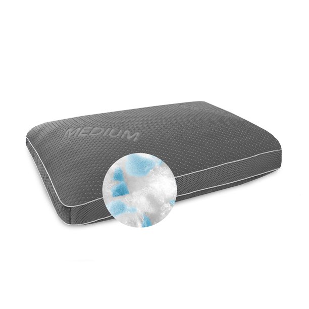 SensorPEDIC Memory Foam and Gel Fiber Density Pillow with Tencel Cover