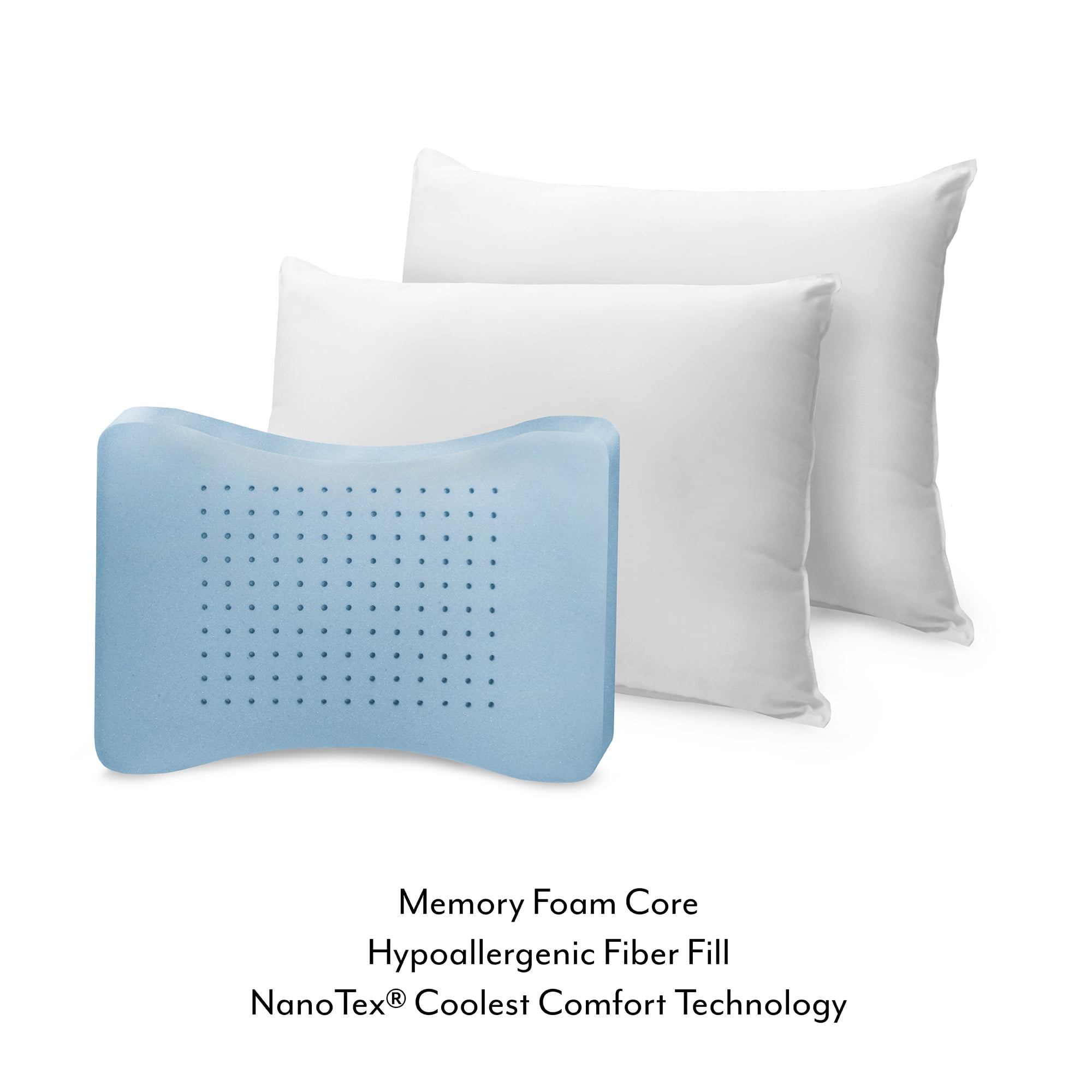 SensorPEDIC Memory Loft Standard Pillow (Pack Of 2)White, Engineered