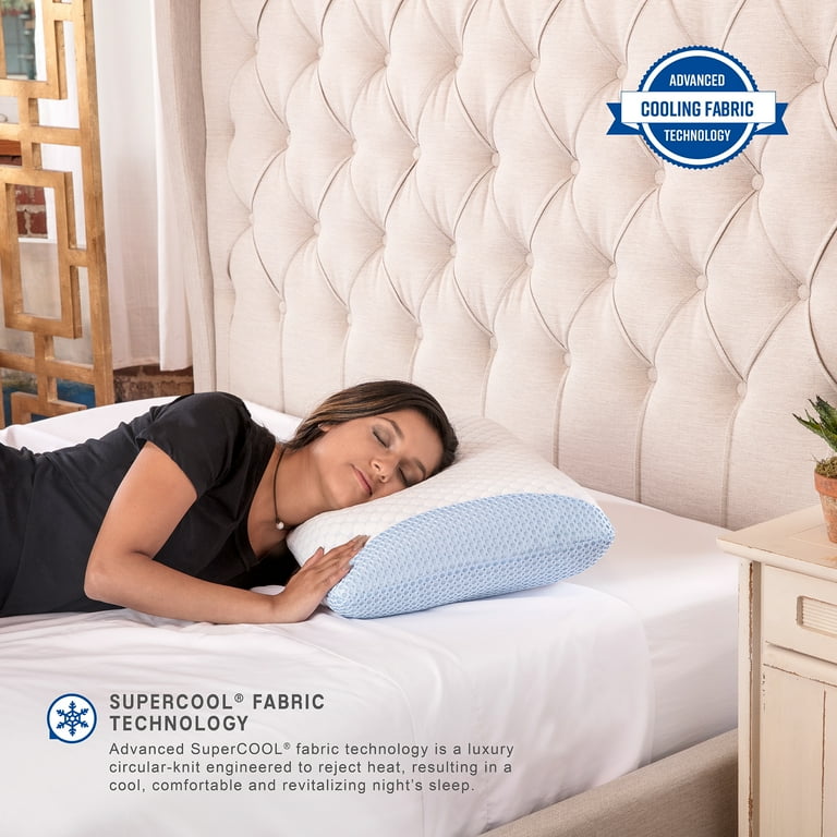 SensorPEDIC SuperCOOL Gel-Infused Memory Foam Bed Pillow