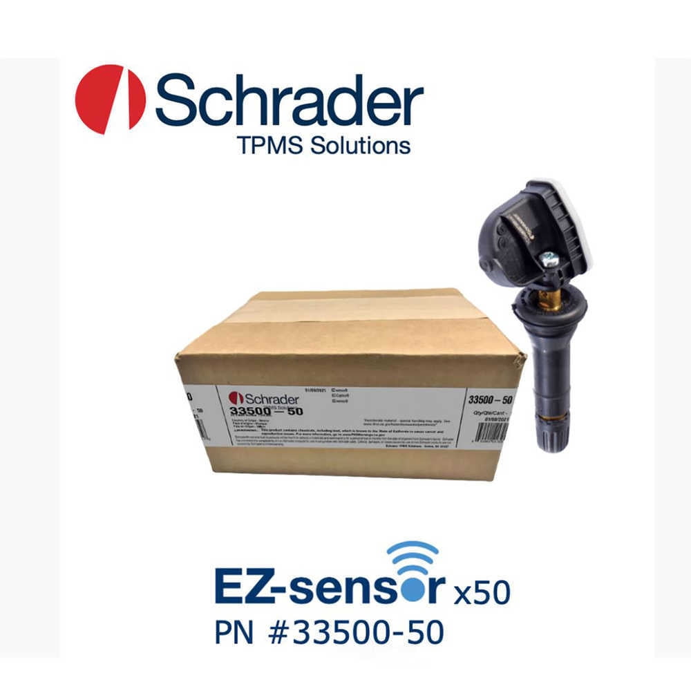 Schrader TPMS Solutions 33500-50 Programmable EZ-sensor - Snap-In - 50 Pk