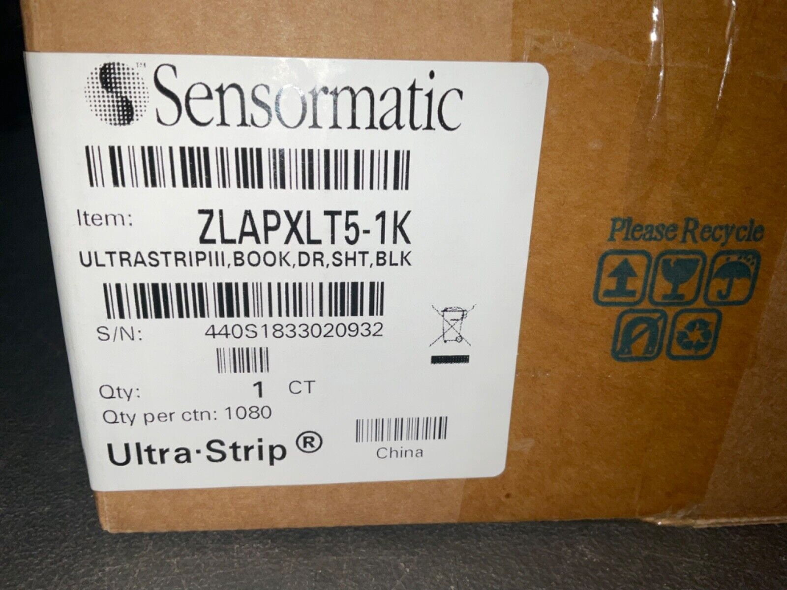Sensormatic APX Security Label Sheets - BLACK 1000 PCS MODEL ZLAPXLT5 ...
