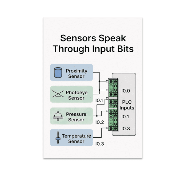 Sensors Speak Through Input Bits - Tech Enthusiast - 13x19 Poster Print