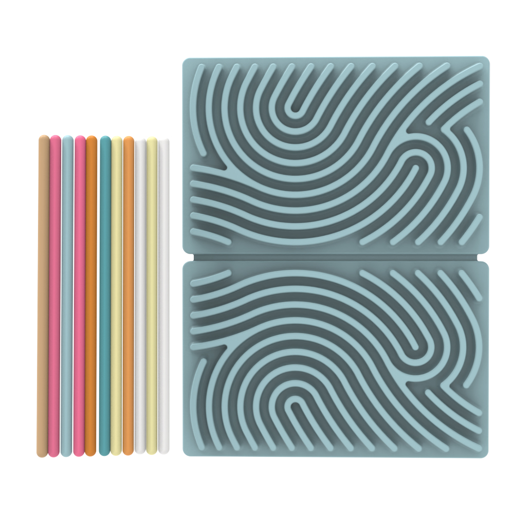 Tableau D'Activité Sensorielle Silicone 2 En 1 - Jouet Avec 11 Cordes Pour Enfants Et Adultes