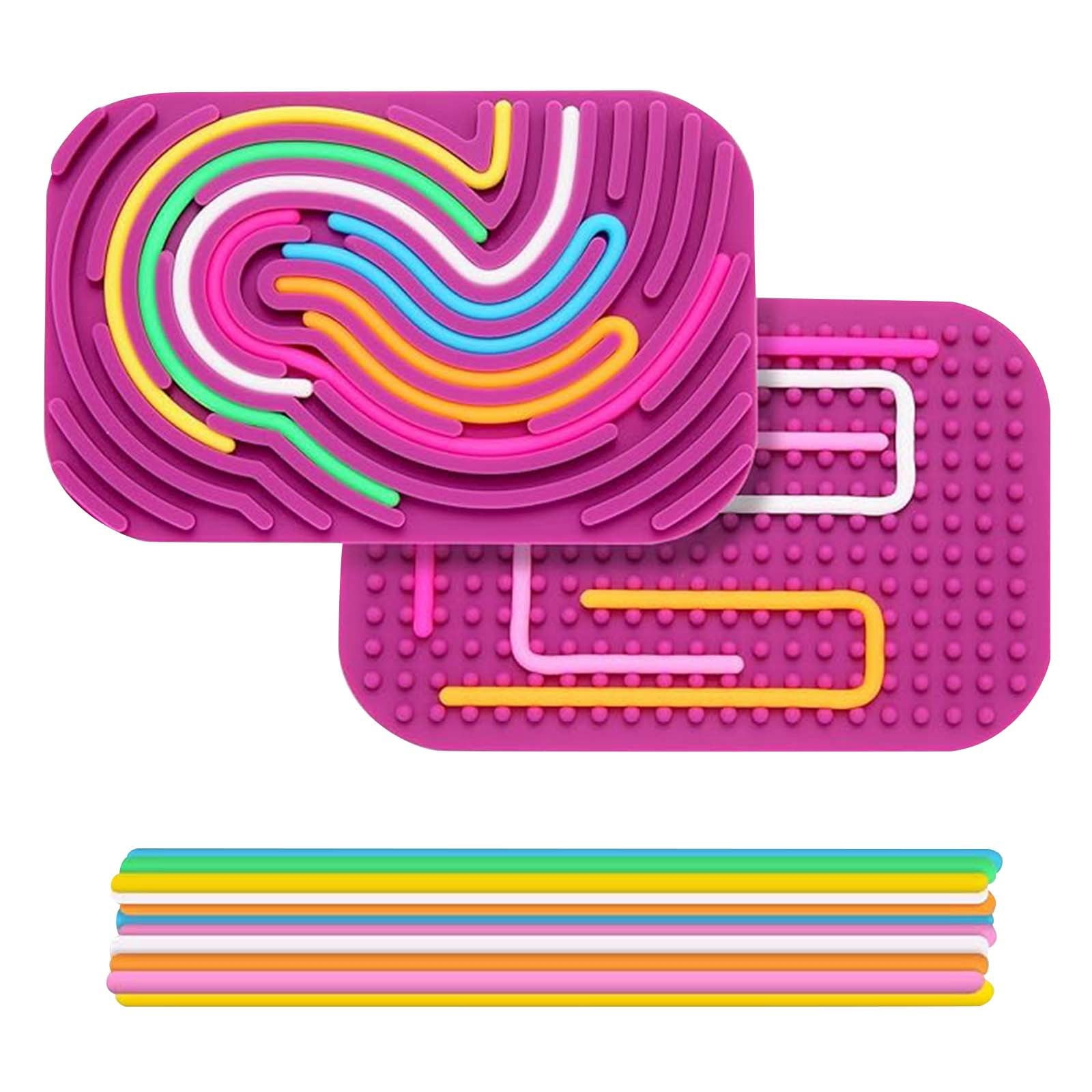 Sensory Activity Board Double Silicone Toy Busy Board for Fine Motor