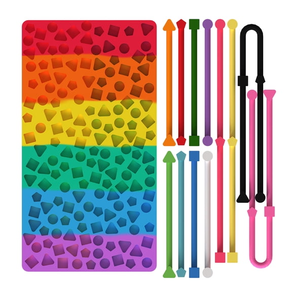 Sensory Activity Board Fidget Toy ,Quiet Stress Relief Fidget for Kids Adults,Screen-Free Travel Activity for Car and Airplane