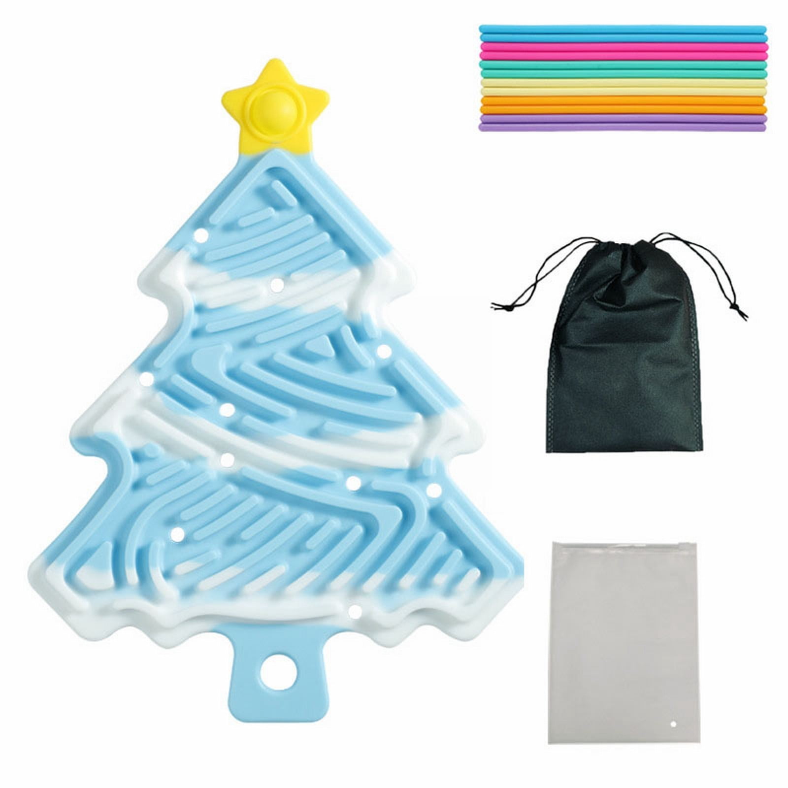 SSNTSY Christmas Sensory Activity Board Silicone Fidget Toy - 12...