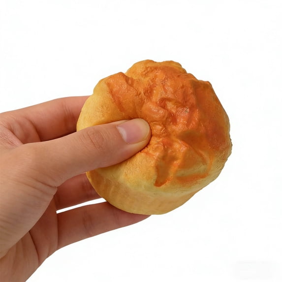 Sensory Ball Squeeze T-oy, Giant Stress Balls, Soft Squeeze Decompression Dough - Bread Stress T-oy Soft TPR Bread Shape Slow Rising Anxiety Relief Food T-oy for Adult Tricky Funny Birthday Gifts