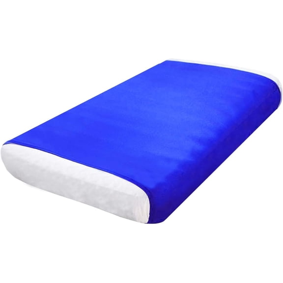 Sensory Bed Sheet for Compression Reduced Weighted Blanket to Keep Nice Sleeping Comfortable with Light Breathable Polyester, Blue, 38"x60"