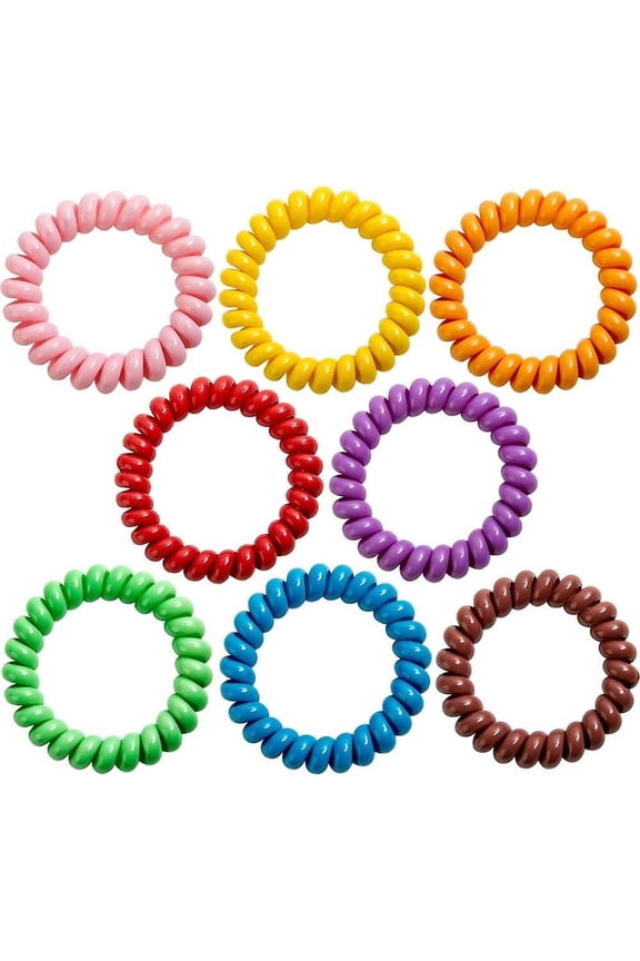 Sensory Bracelets For Boys And Girls With Autism, Adhd, Spd Stretchy Coil Bracelets For Kids With Anxiety & Special Needs (8 Pack)