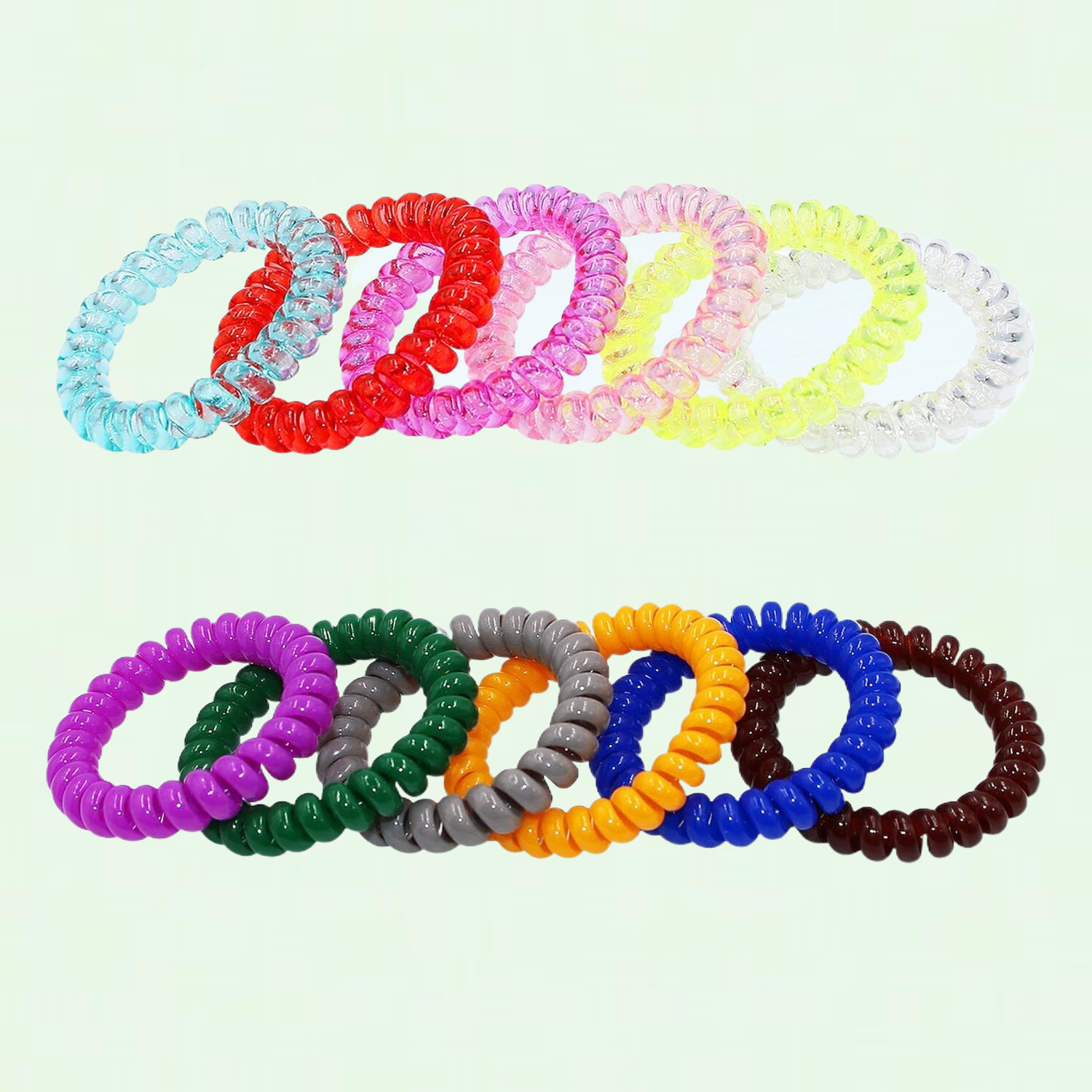 8 Pack Sensory Fidget Bracelets - Stretchy Coil Bracelets For Autism, ADHD & Anxiety Relief