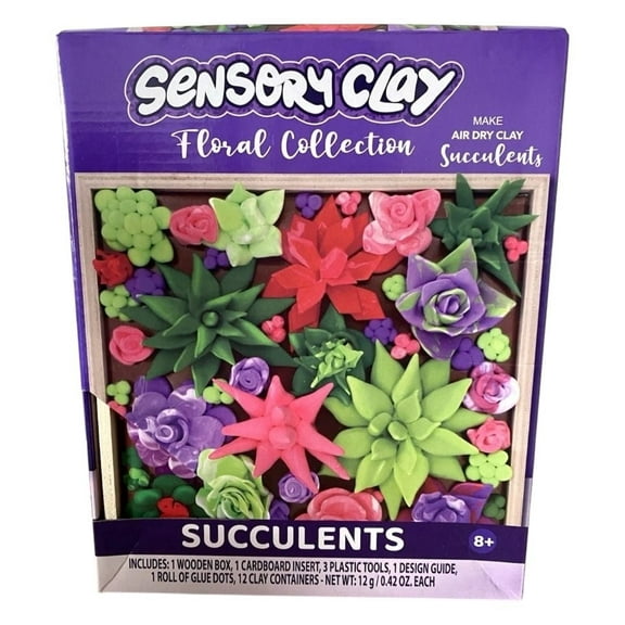 Sensory Clay Succulents Floral Collection Air Dry