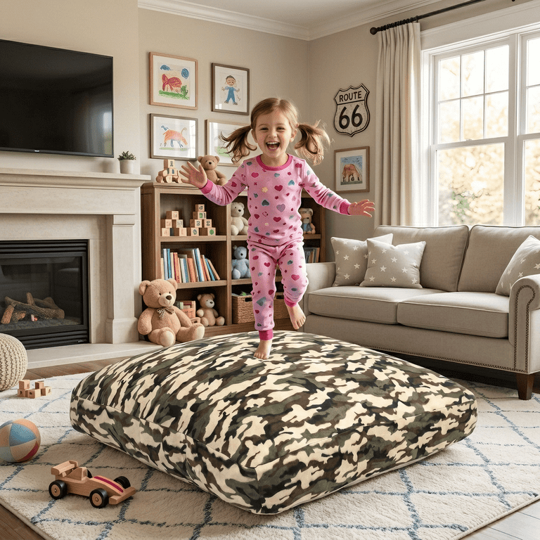 Sensory Crash Pad for Kids & Adults,Soft Landing Crash Mat with