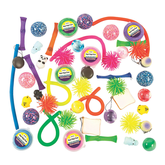 Sensory Fidget Assortment, Birthday, Toys, 50 Pieces