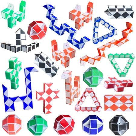 GLUAAE Sensory Fidget Snake Cube Twist Puzzle, Set of 5 Random Colors) price history and forecast - GLUAAE 12425