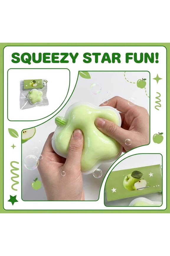Sensory Fidget Star, Silicone, Vibrant Design, Sensory Decor, 2 in, Stress Relief Fidget Play Sets, Anxiety Relief Items Fidget, Squishies Keychain, Soft Play, Office Decor, Light