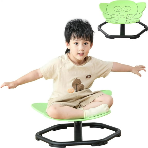 Sensory Integration Spin Chair - Rotating Balance Disc for Preschool Coordination Development, Non-Slip Base (Multiple Colors)