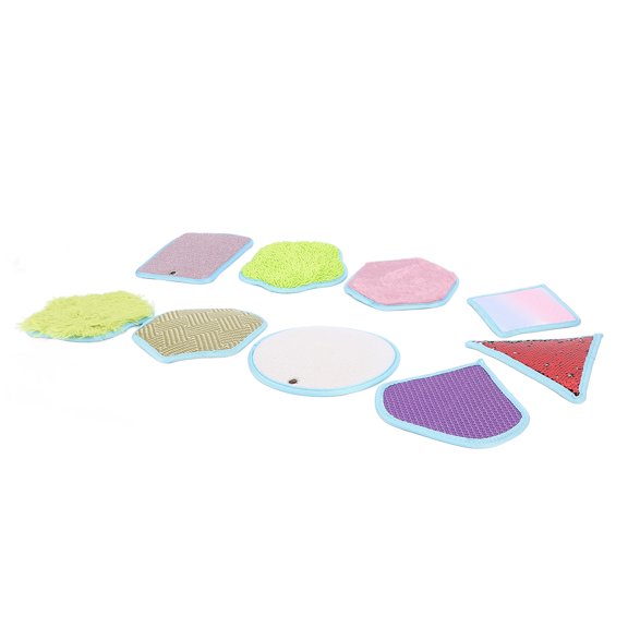 Sensory Mini Mat Set - 9pcs Textured Activity Tiles for Tactile Learning & Focus (Autism & ADHD Sensory Toy)