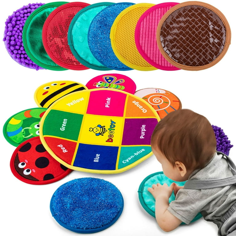 Sensory Mini Mats, 9 Set Textures Sensory Mats, Autism Sensory Toy
