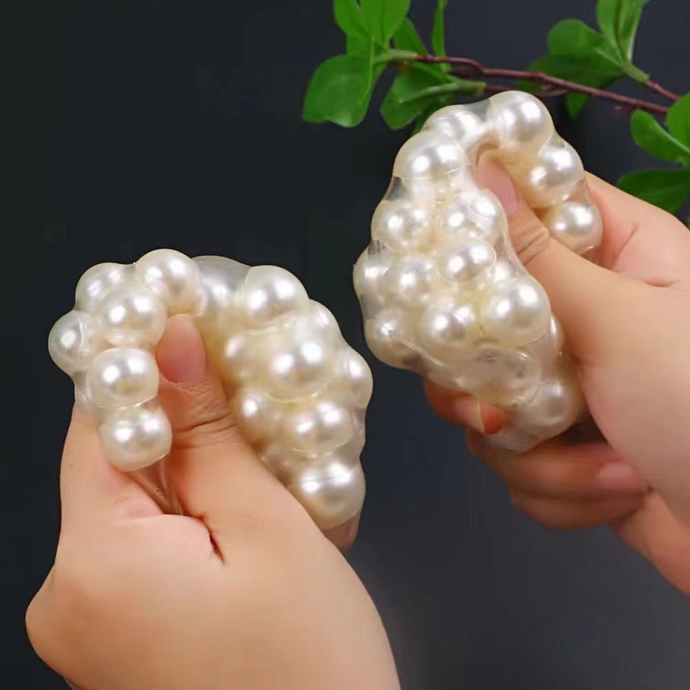 Sensory Pearl Fidget Toy Stress-Relieving Bead String Tactile ...