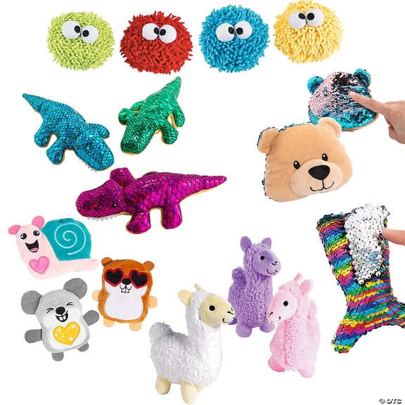 Sensory Plush Character Kit - 72 Pieces for Fun and Engagement
