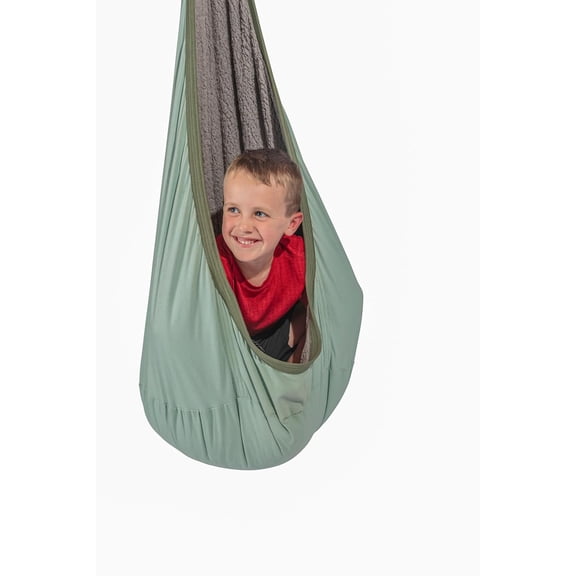 Sensory Pod Swing, Indoor Hanging Cocoon Chair with Memory Foam Cushioning, Kids Hammock Swing Chair