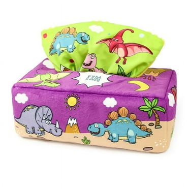 Sensory Pull Tissue Box Toddler Infant Baby Toy Colorful Scarves for Kids Montessori Educational Preschool Learning Toy