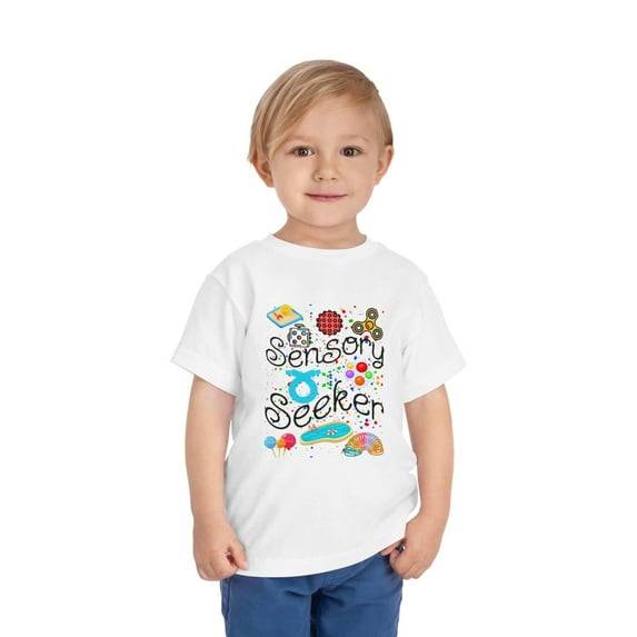 Sensory Seeker Autism Awareness Toddler Shirt mens short sleeve shirts
