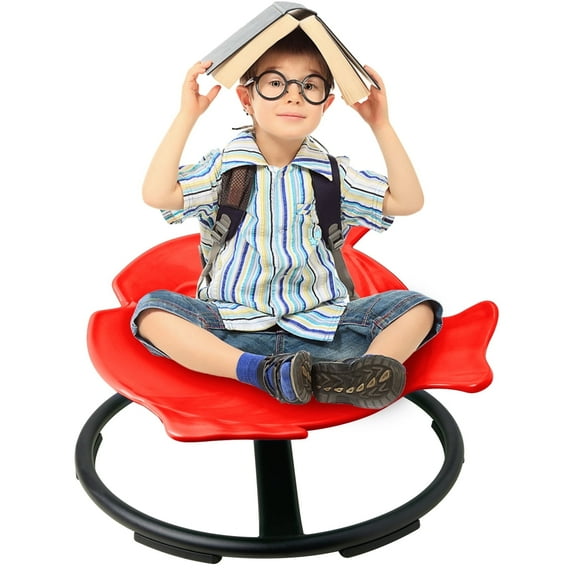 Sensory Spinning Chair for Kids with Autism & ADHD, Swivel Chair for Indoor/Outdoor Use, Sit and Spin Toys, Fish-Shaped Sensory Chairs for Autistic Children, Training Body Coordination