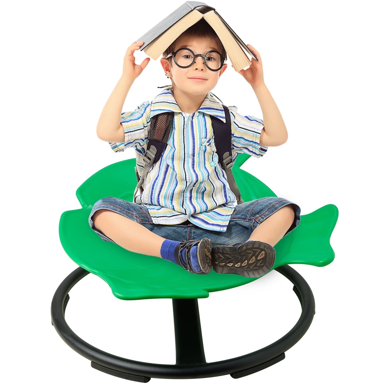 Sensory Spinning Chair for Kids with Autism & ADHD, Swivel Chair for Indoor/Outdoor Use, Sit and Spin Toys, Fish-Shaped Sensory Chairs for Autistic Children, Training Body Coordination