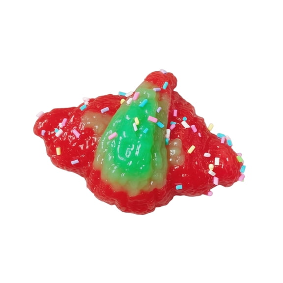 Sensory Squeeze Toys | Squeeze Relaxation for Daily Tension, Great Holiday Stocking Stuffers, 4X4 Inch Christmas Glitter Squeeze