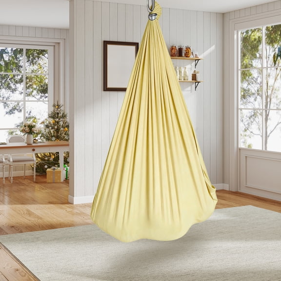 Sensory Swing 5FT Dual-Layer Therapy Swing for Autism, ADHD & Sensory Needs, Calming Hug, Indoor/Outdoor Use, Supports 300 lbs – 1.5x1.4m