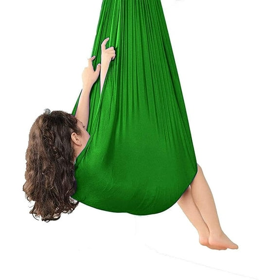 Sensory Swing Indoor Therapy Swing for Adults Kids and Teens W/More Special Needs Sensory Great for Autism,Has A Calming Effect On Children Needs (Gray)