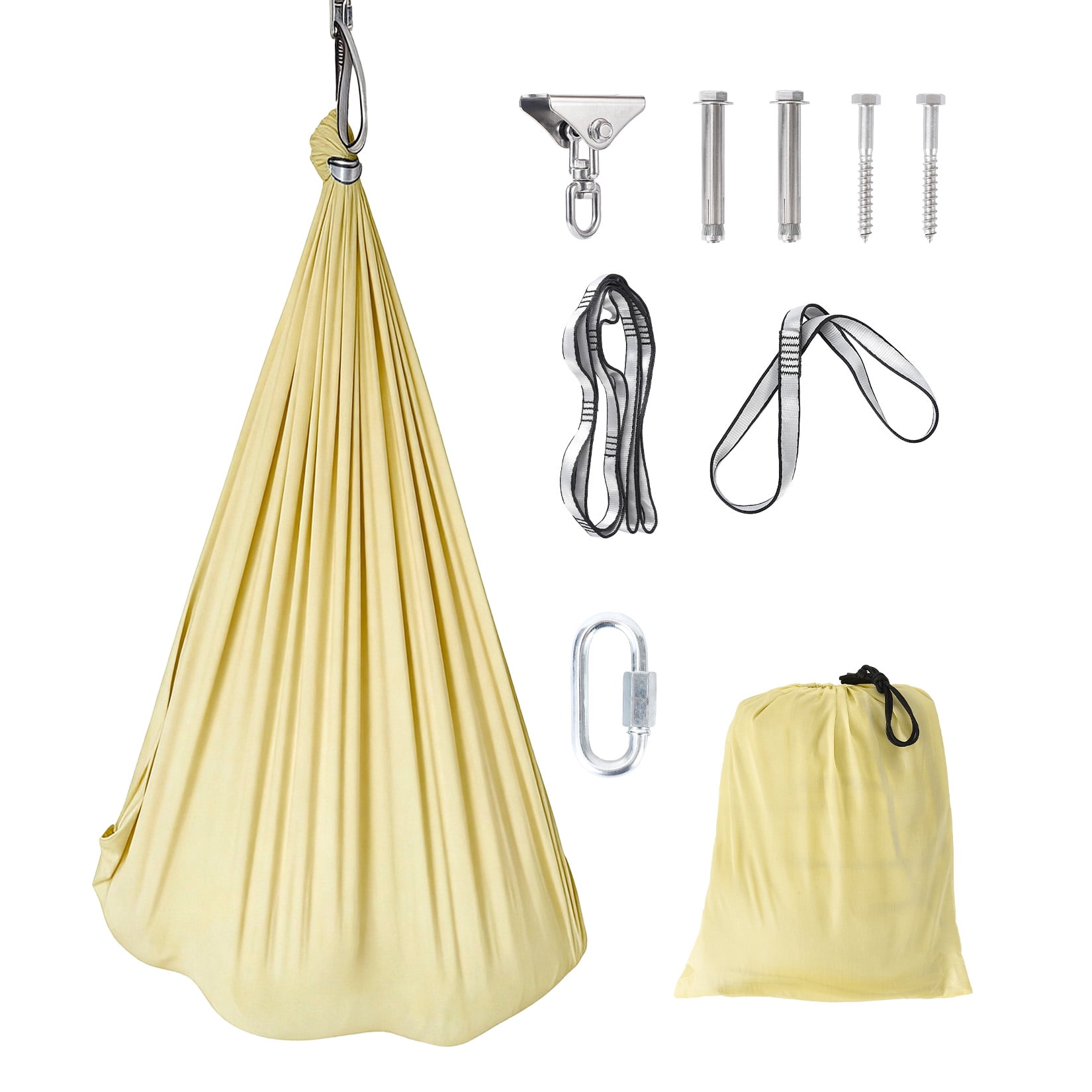Sensory Swing for Kids - 55" x 59" Dual-Layer Therapy Swing for Autism, ADHD & Sensory Needs, Calming Hug Effect, 360° Swivel, Indoor/Outdoor Use, Supports Up to 300 Lbs