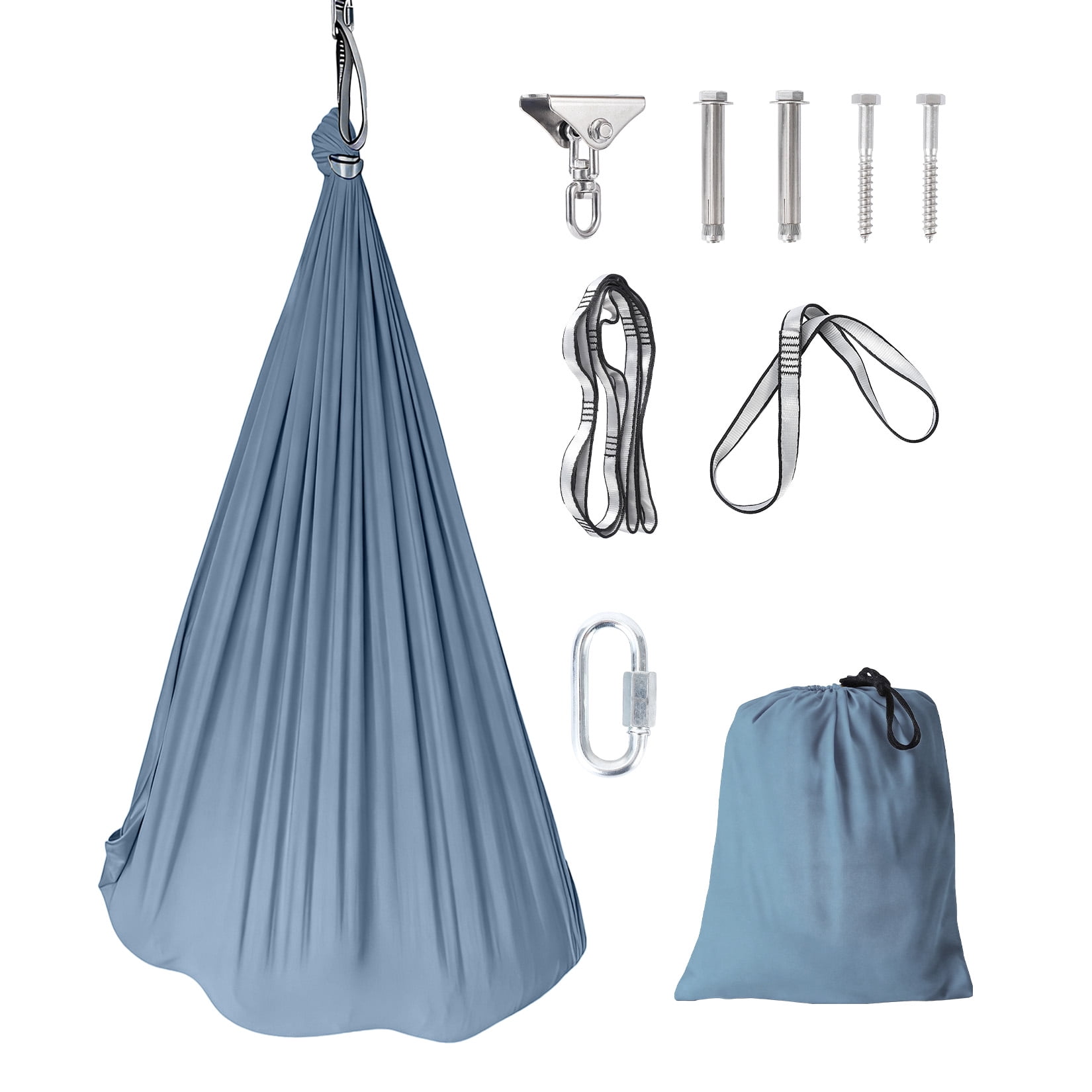 Sensory Swing for Kids - 55" x 59" Dual-Layer Therapy Swing for Autism, ADHD & Sensory Needs, Calming Hug Effect, 360° Swivel, Indoor/Outdoor Use, Supports Up to 300 Lbs