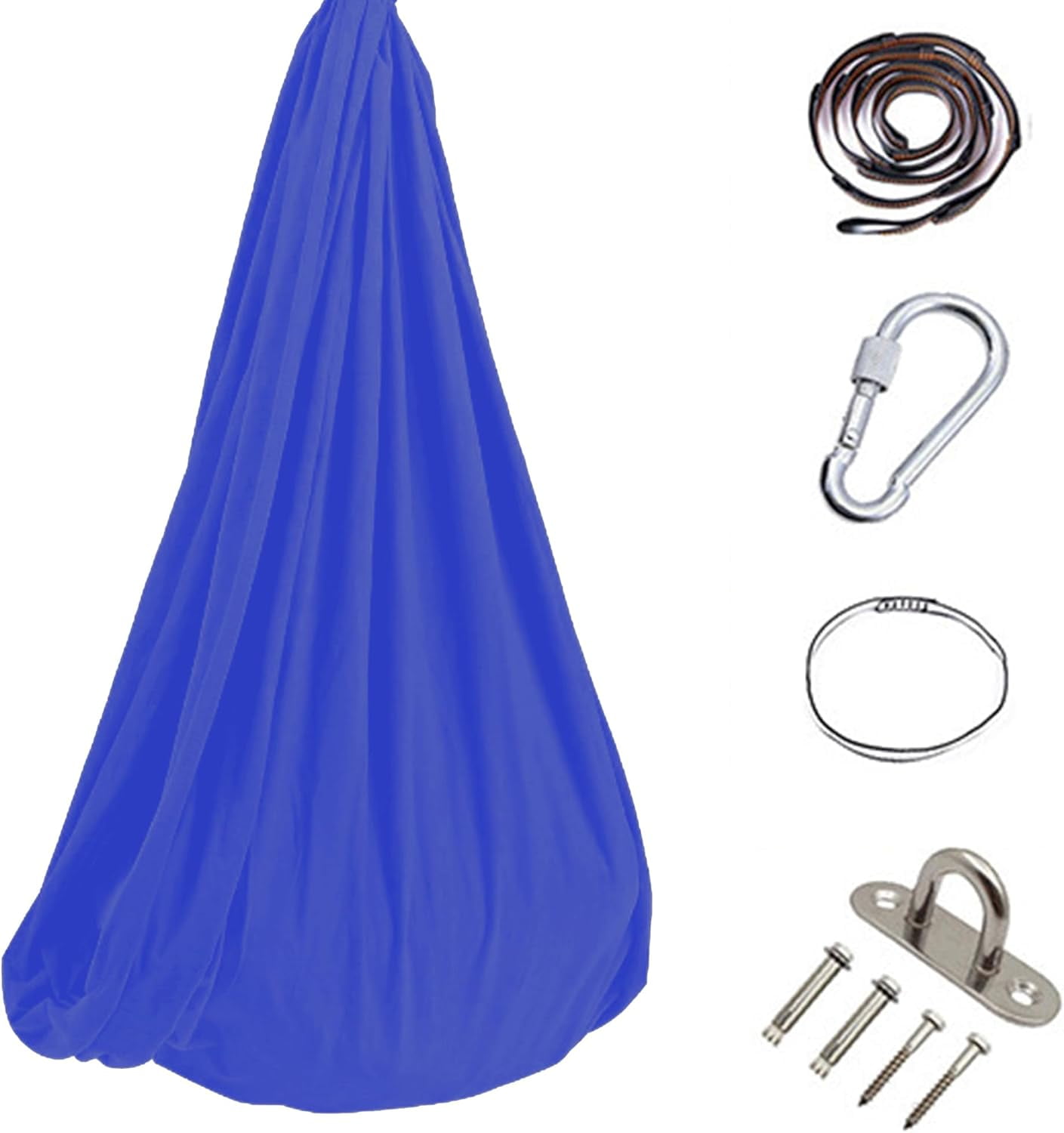 Sensory Swing for Kids/Adults, Therapy Swing Toddlers Hammock for Autism, ADHD,Special Needs Swing for Calming & Relaxing, Sensory Chair Toys & Gift (Hardware Included), 59x110in (Royal Blue)
