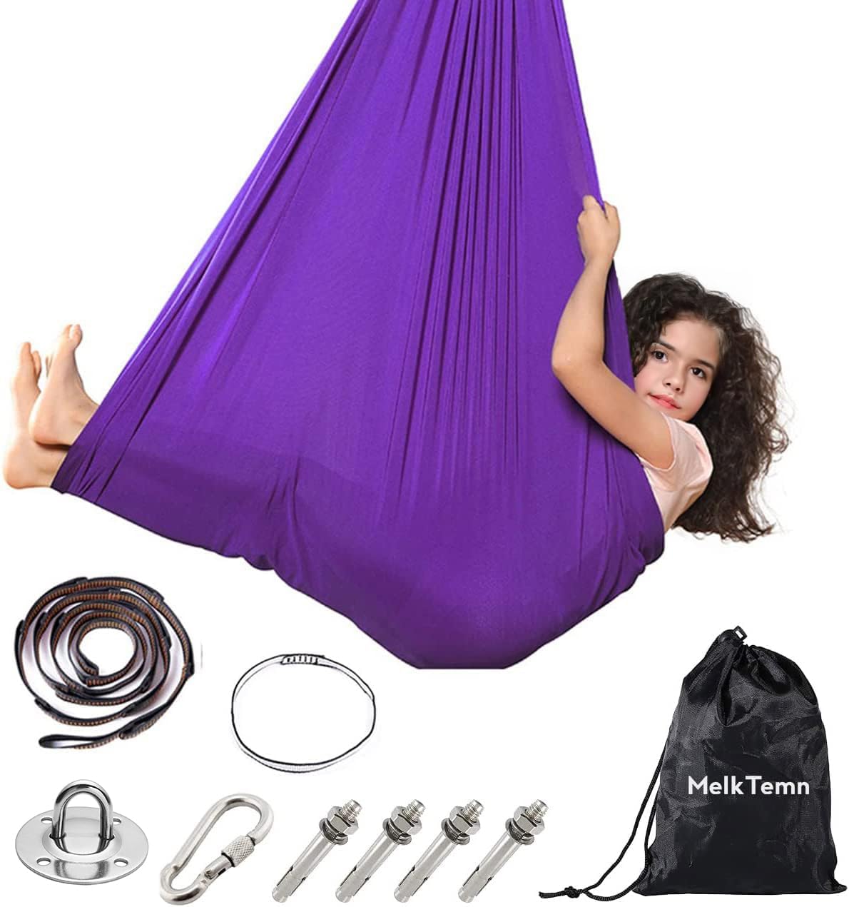 Sensory Swing Safe for Kids Pod Swing Special Needs (with Hardware